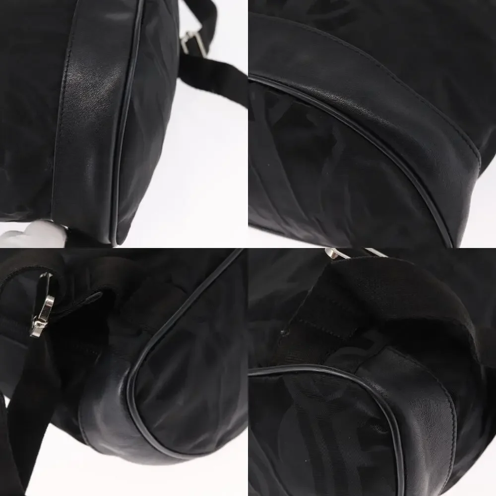 Salvatore Ferragamo Nylon Gancini Backpack Black